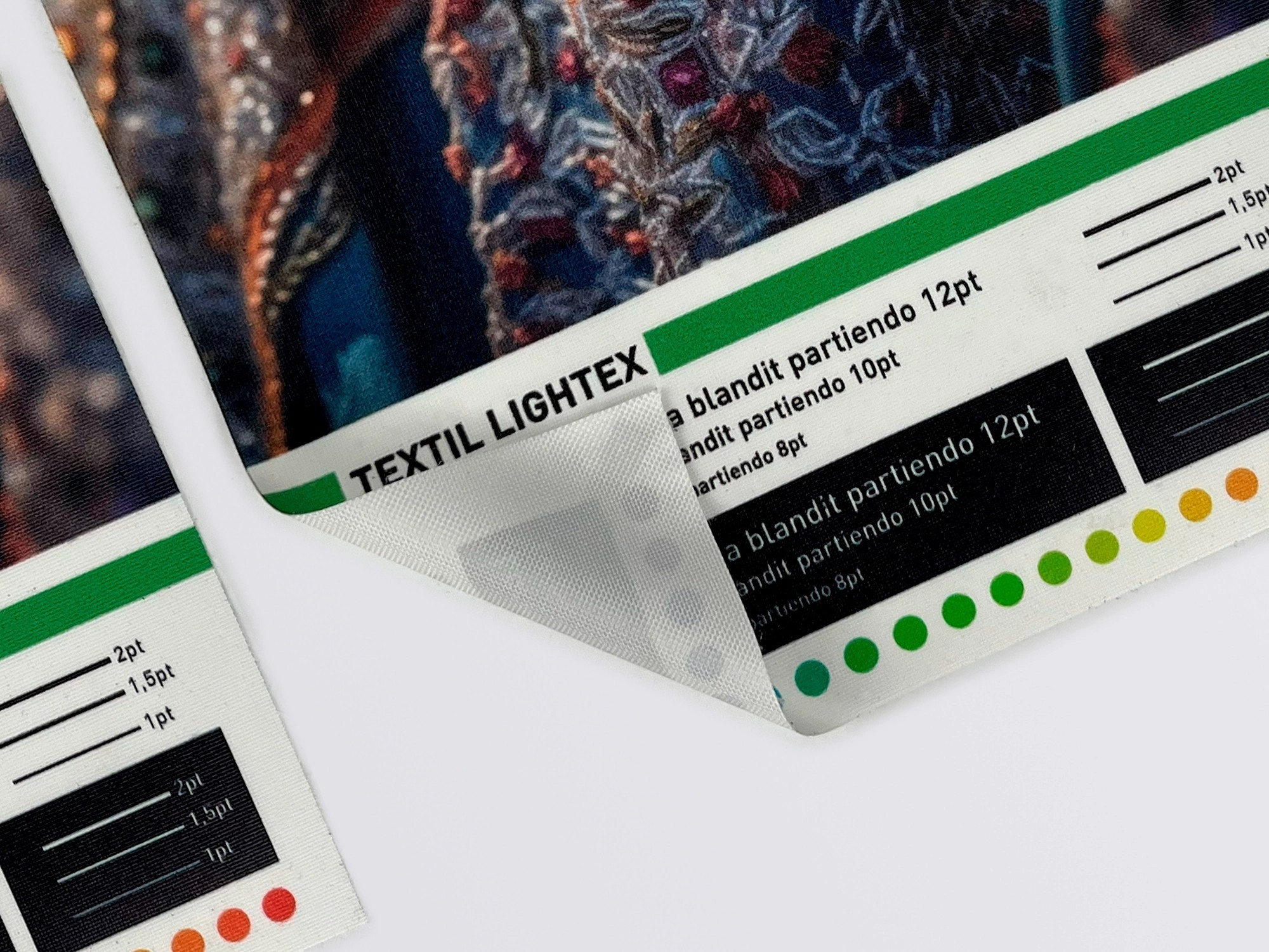 Tejido técnico retroiluminable con certificación ignífuga FR