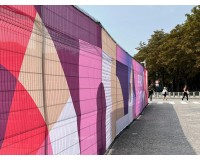 Pancartas textiles exteriores con menor resistencia al viento