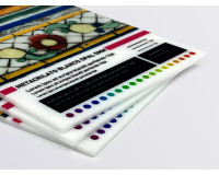 Metacrilato blanco opal impreso para señalética y decoración comercial