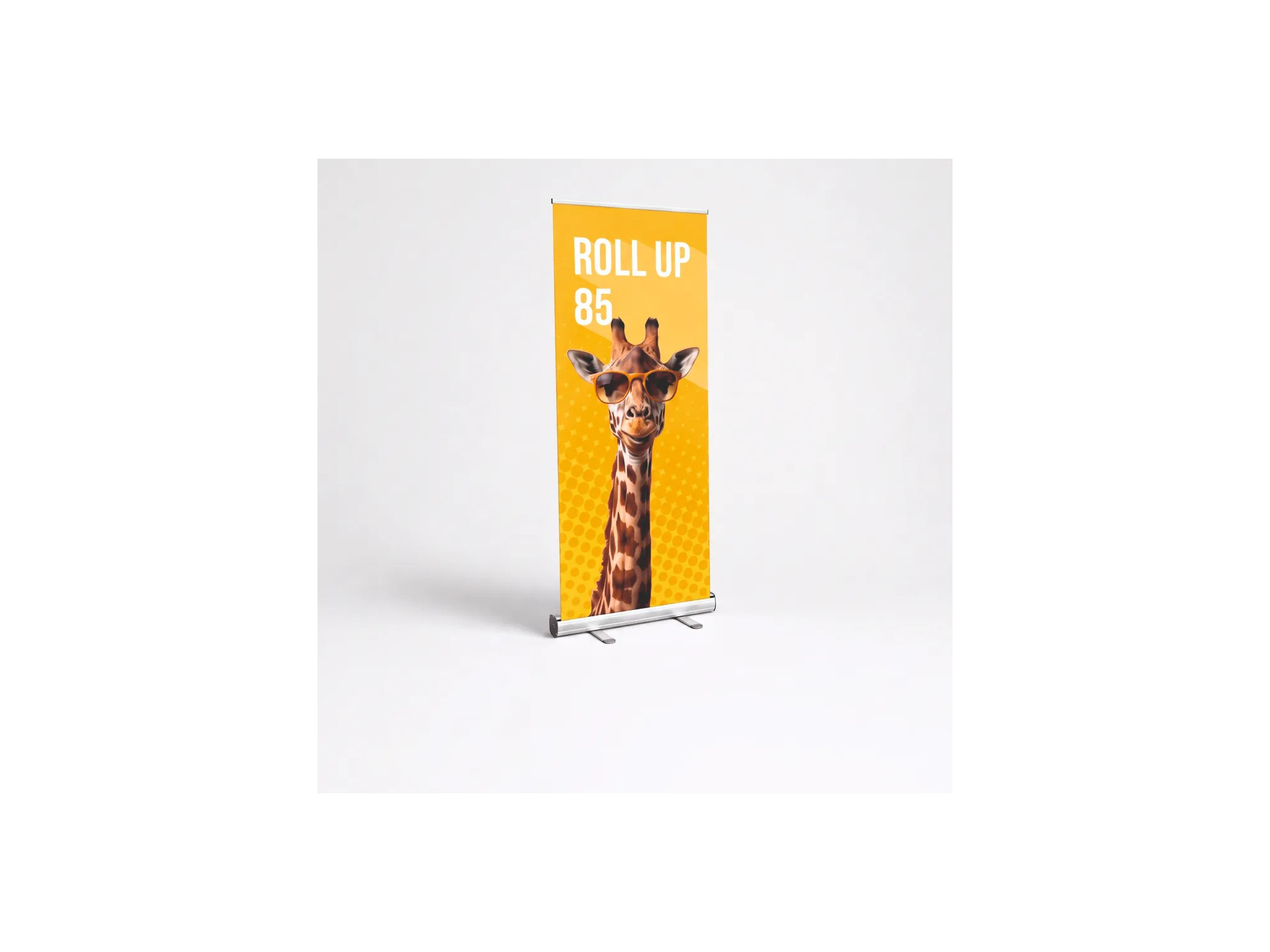Roll up 85x200 barato con impresión profesional y estructura
