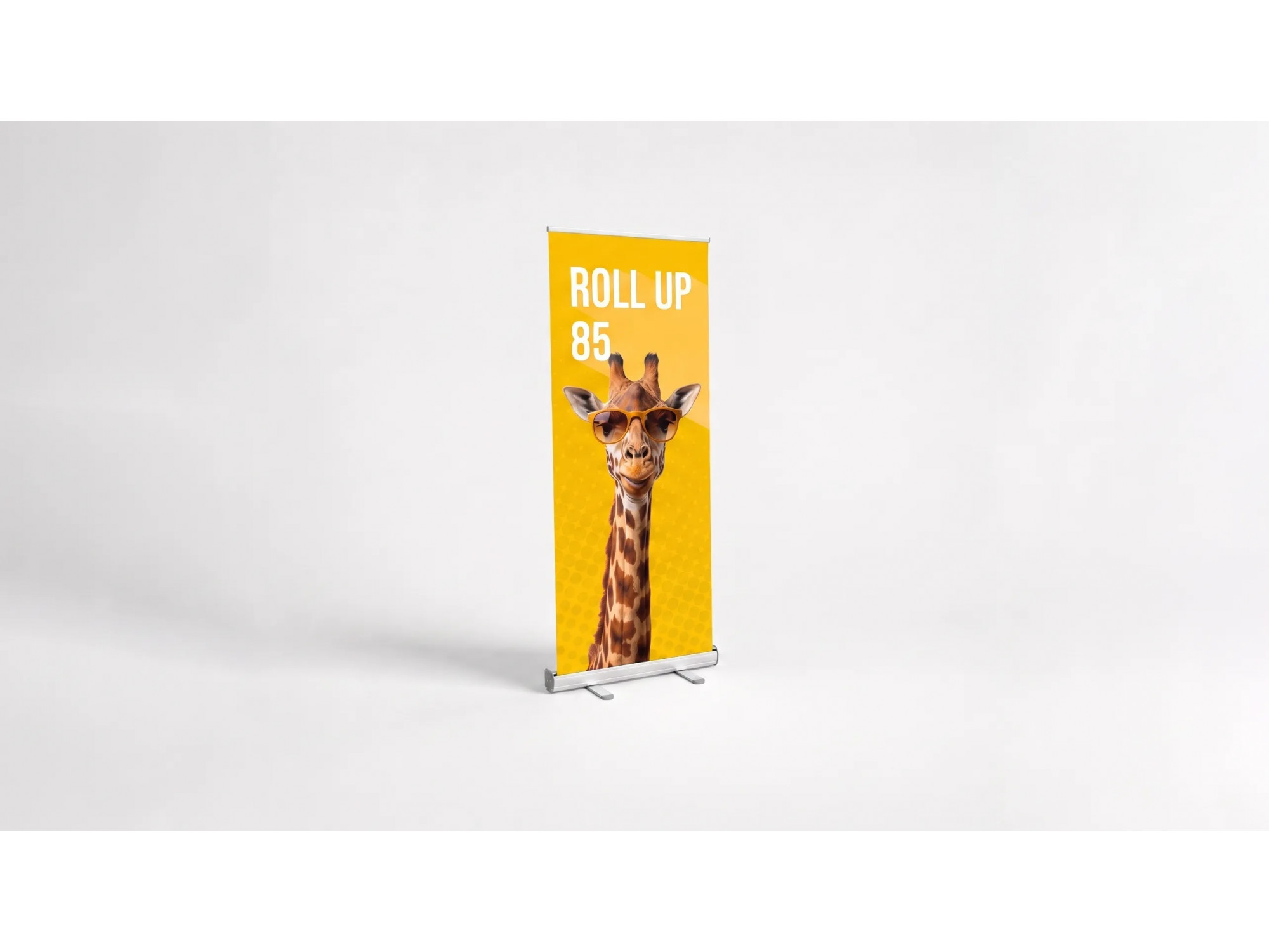 Roll up publicitario 85x200 montado para evento profesional