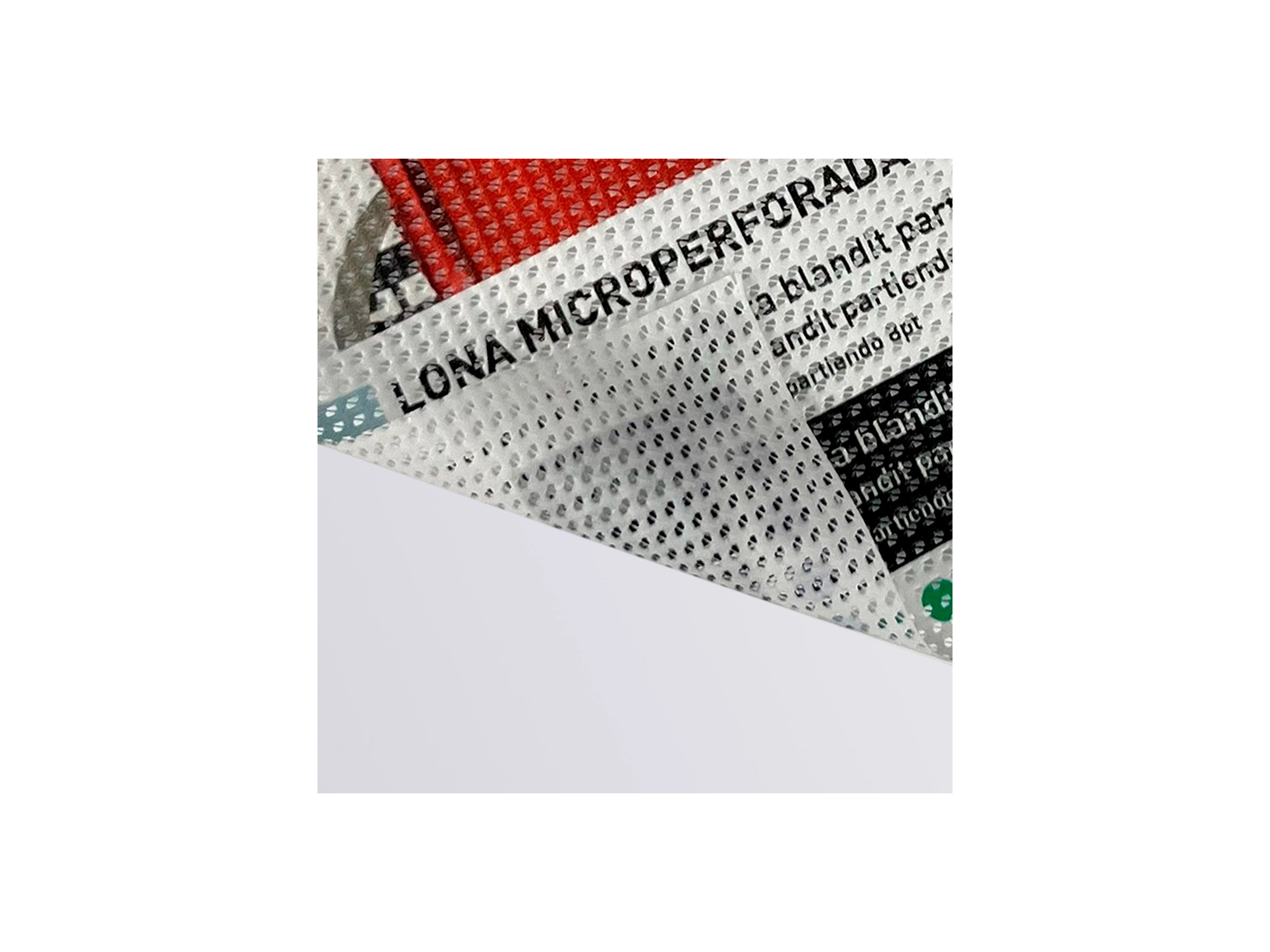Detalle impresion en lona microperforada