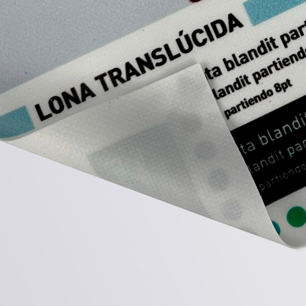 Lona translucida de 450 gr