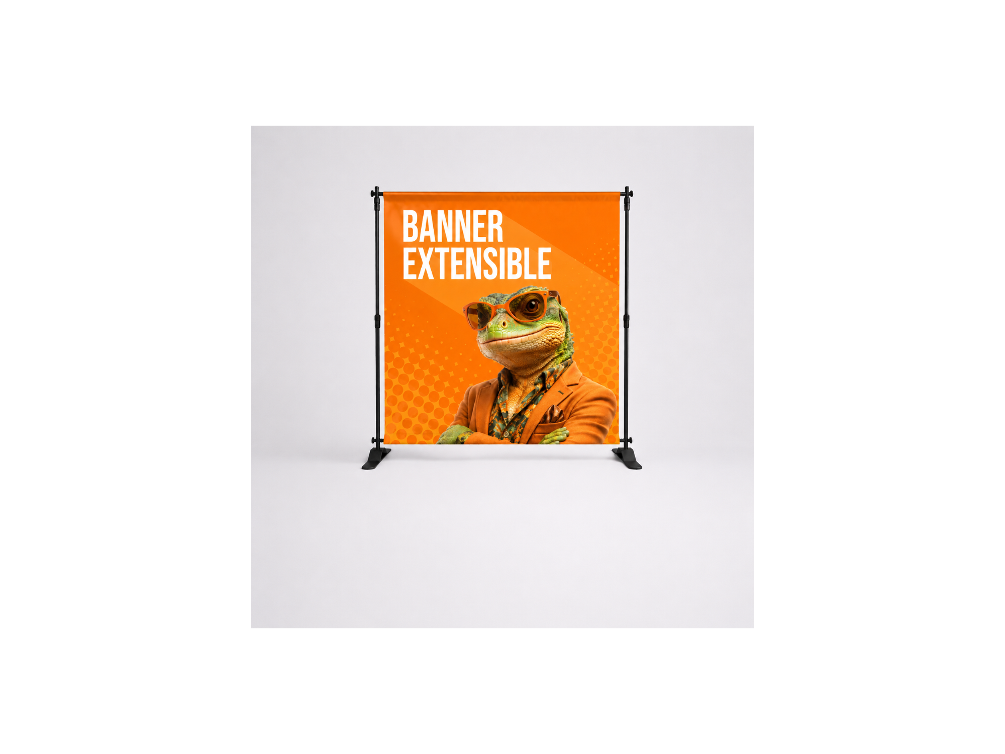 Banner extensible personalizado con estructura telescópica