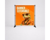 Banner extensible personalizado con estructura telescópica