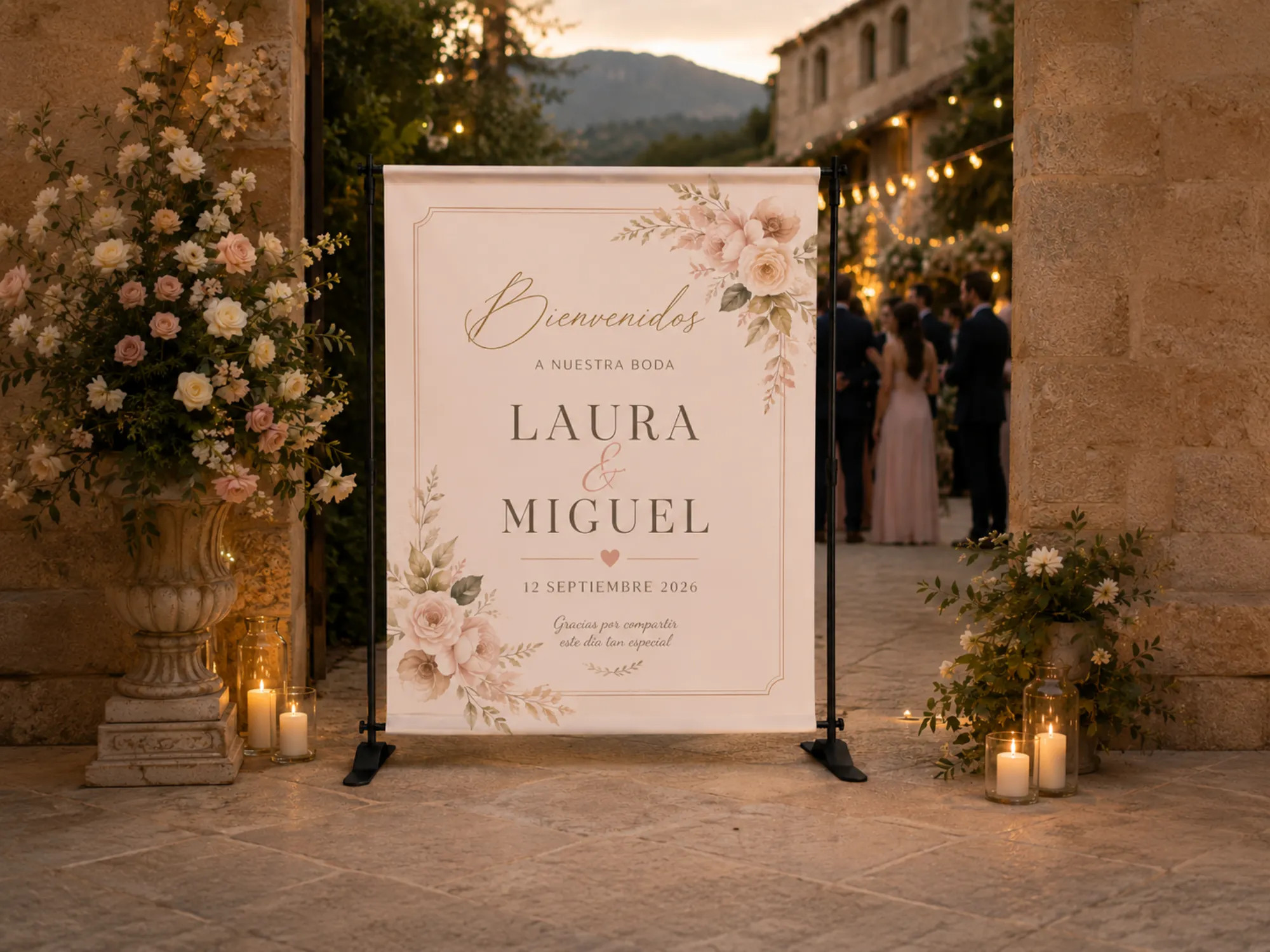 Estructura de photocall extensible regulable en ancho y alto