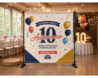 Banner extensible para ferias, congresos y eventos profesionales