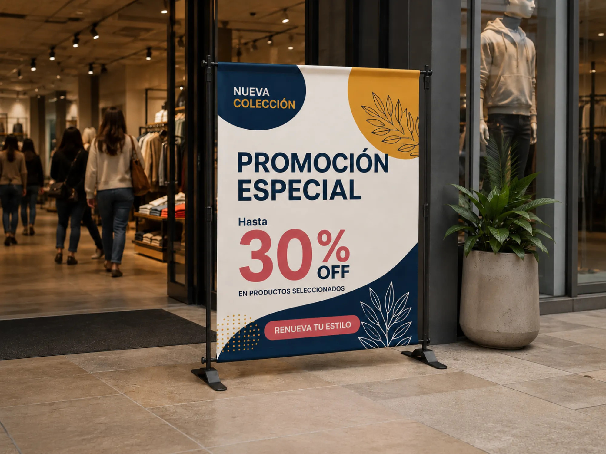 Banner extensible de 150 × 200 cm