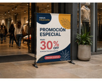 Banner extensible de 150 × 200 cm