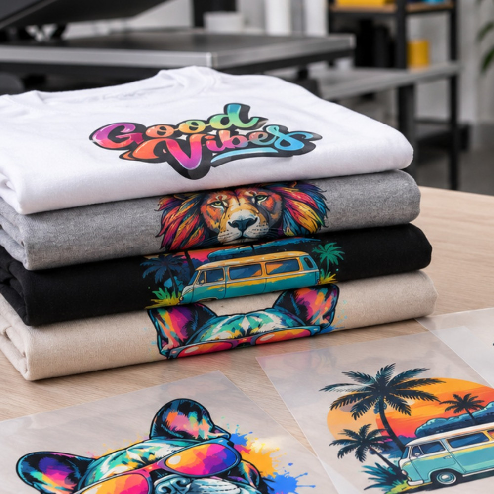 DTF por metros para camisetas, sudaderas y ropa personalizada