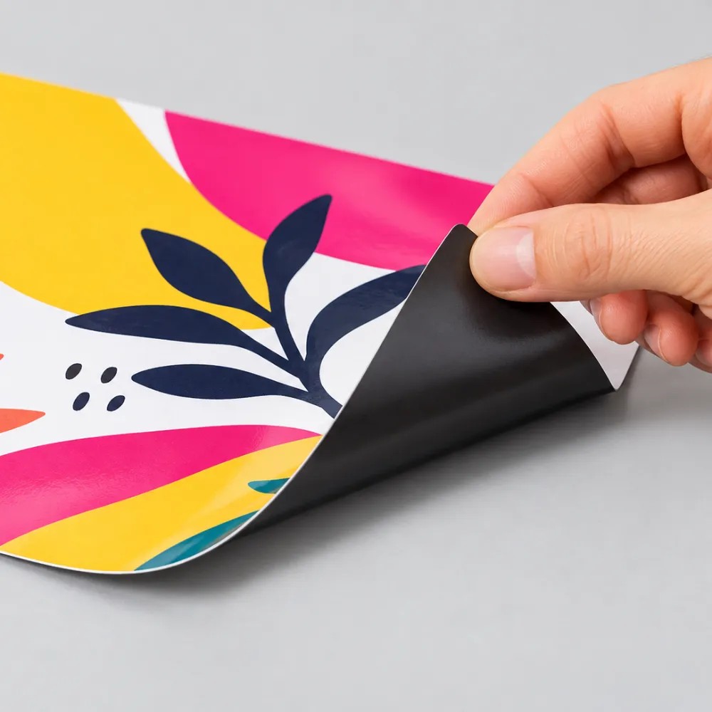 PVC imantado personalizado con impresión a color para publicidad y rotulación