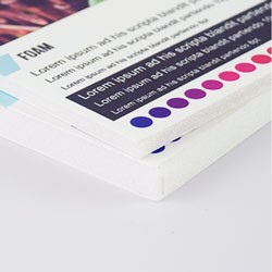 Impresión digital sobre cartón pluma directa con tintas de curado UV