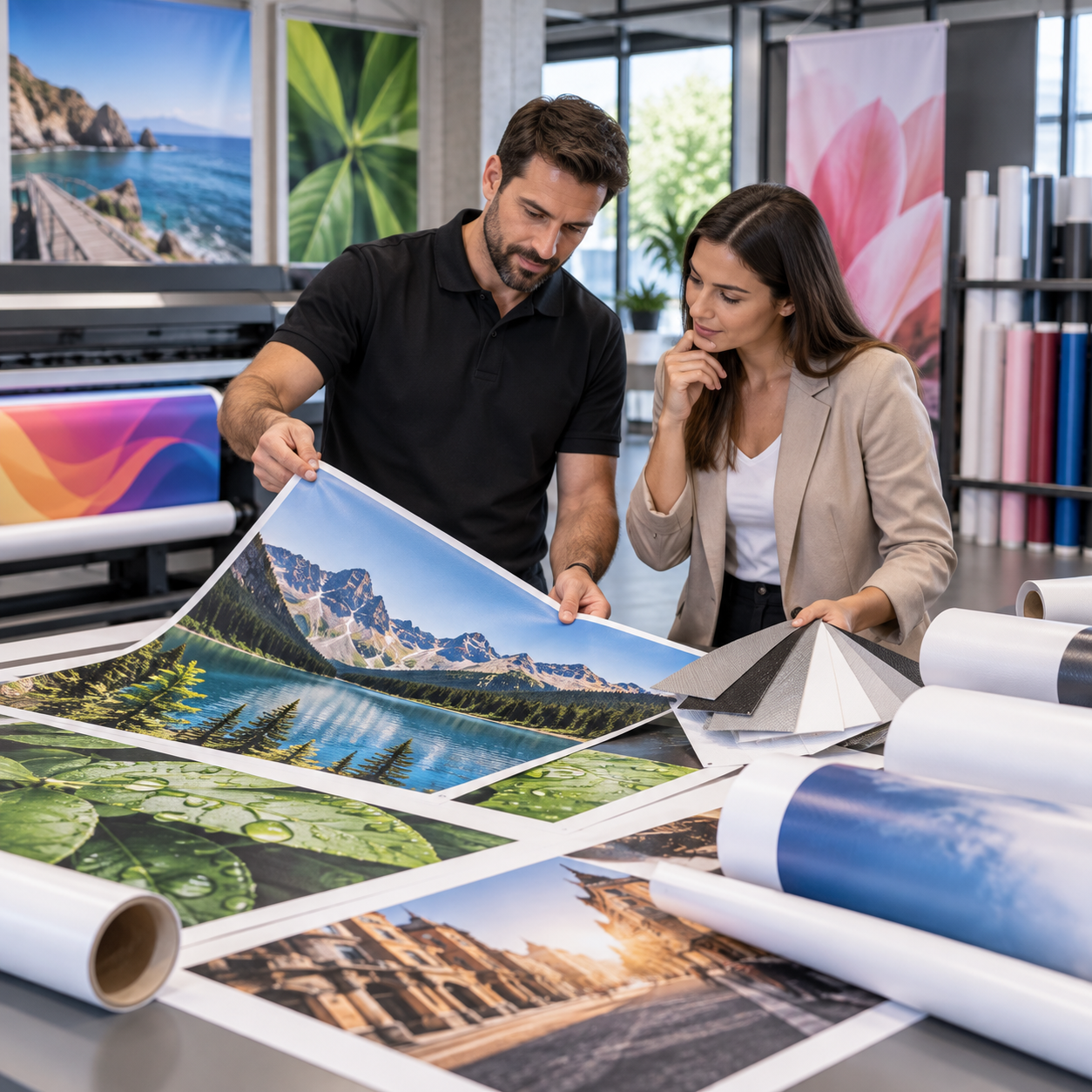 Lonas personalizadas para imprentas y revendedores